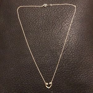 Tiffany & Co open heart necklace